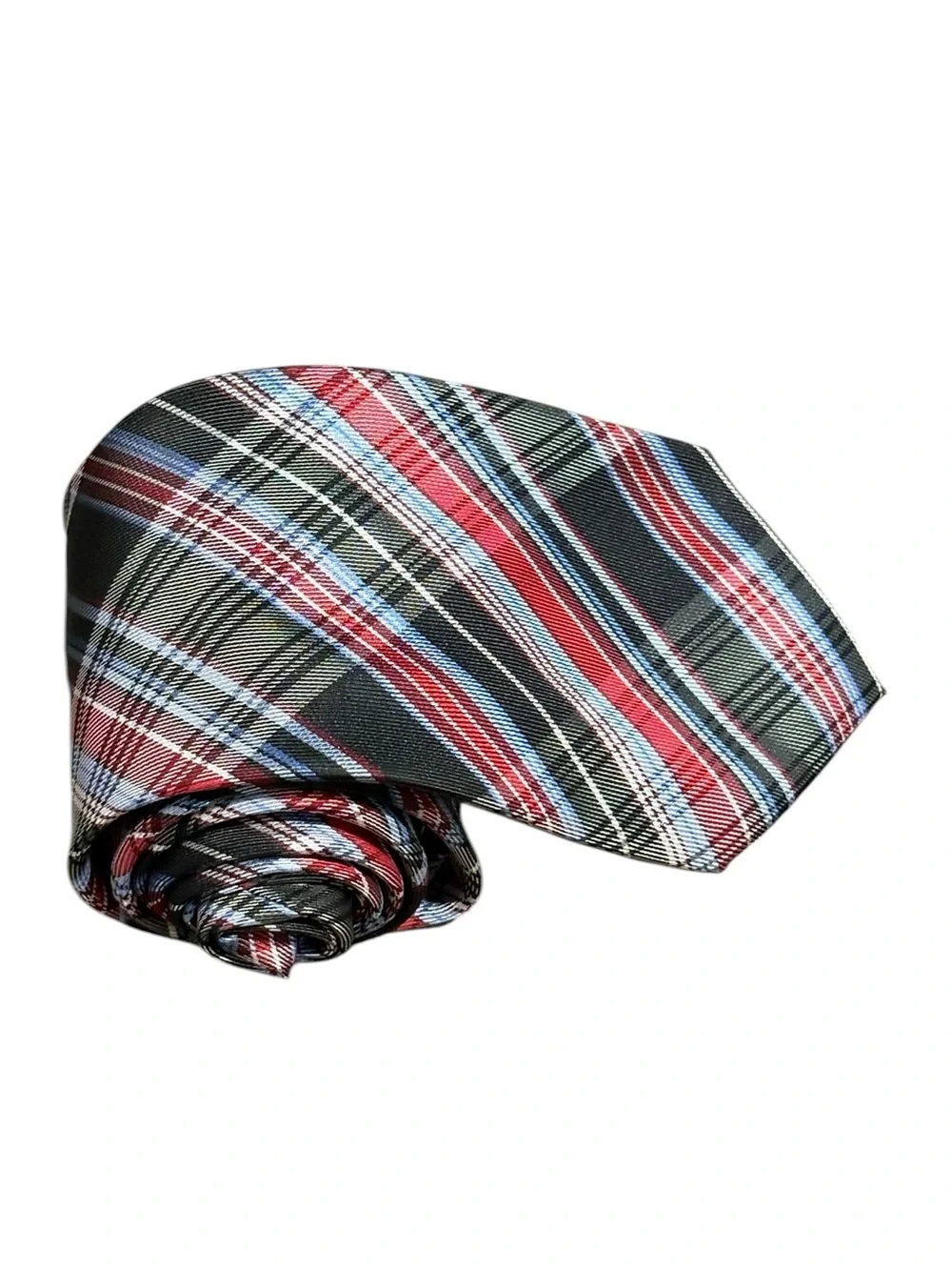 Ivy Crew  Red & Black Plaid Necktie